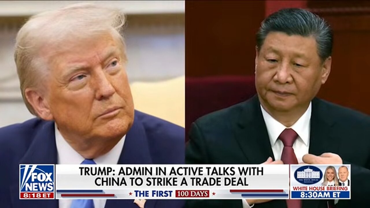 Trump says he's in 'active talks' with China on tariffs