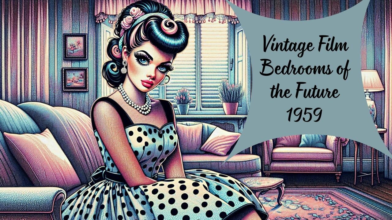 Vintage Film Bedrooms of the Future 1959.