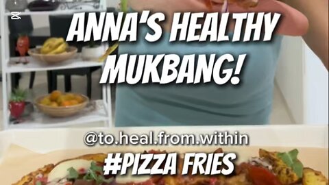 PIZZA FRIES #healthy #healthylifestyle #mukbang #medicalmedium #eatingshow #dinner