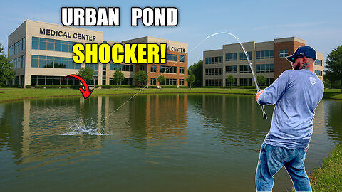 Fishing A Secret Pond Next To Medical Centers! (Urban Pond SHOCKER!😱)