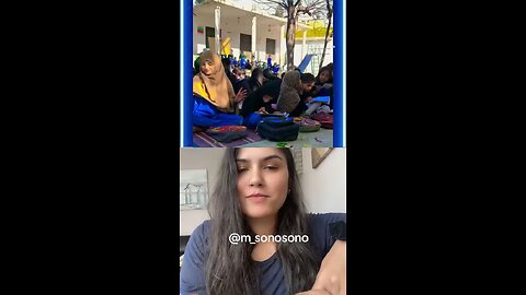 Funny movement school girl