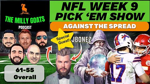 NFL Week 9 Pick 'em Contest Breakdown with Special Guest - JBonez