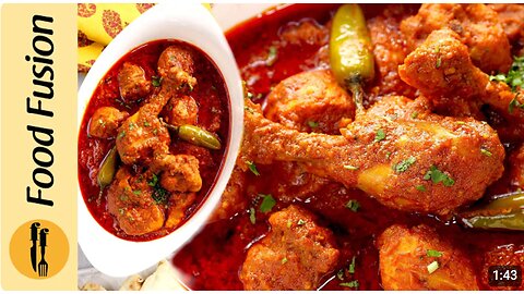 Recipie # 5 - Hyderabadi Red Chicken Recipe by Food Fusion