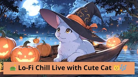 🛋️ Lo-Fi Chill Live with Cute Cat 🐱🎶 | Relaxing Music for Studying, Working, or Sleeping | 24/7