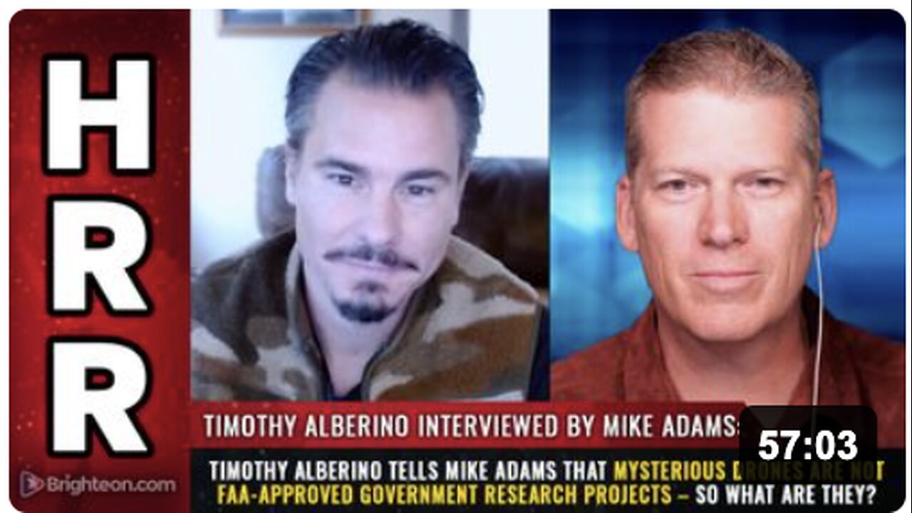 Timothy Alberino tells Mike Adams that mysterious DRONES are NOT FAA-approved government research projects – so what are they?