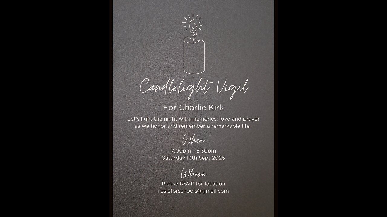 Eye of the STORM LIVE-> Candlelight Vigil Charlie Kirk Oceanside CA