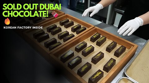 Sold Out!? Making the Popular Dubai Chocolate 🍫✨ | Inside a Korean Chocolate Factory