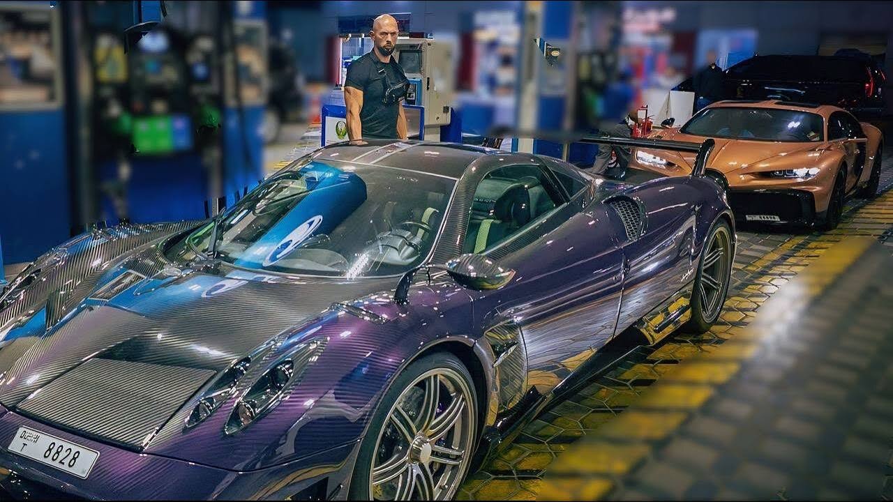Andrew Tate RACING $7.7M Pagani Huayra BC in Mountains