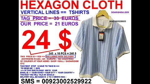 Hexagon fabric vertical lines tshirts 24$ with including delivery USA UK EUROPE