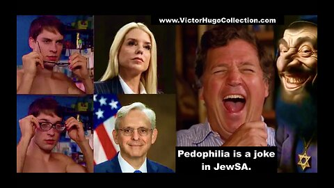 Tucker Carlson Jeffrey Epstein Donald Trump Pam Bondi Kash Patel Prove Pedophilia Is A Joke In JewSA