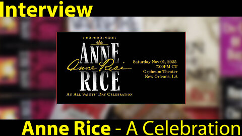 Anne Rice - An All Saints' Day Celebration