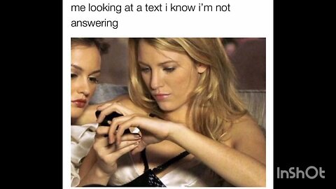 me looking at a text i know i'm not answering