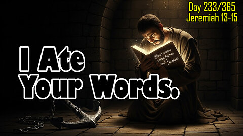 Day 233/365 - The Ruined Belt and the Silent Heavens 🪵 #biblerecapdaily1 #jeremiah