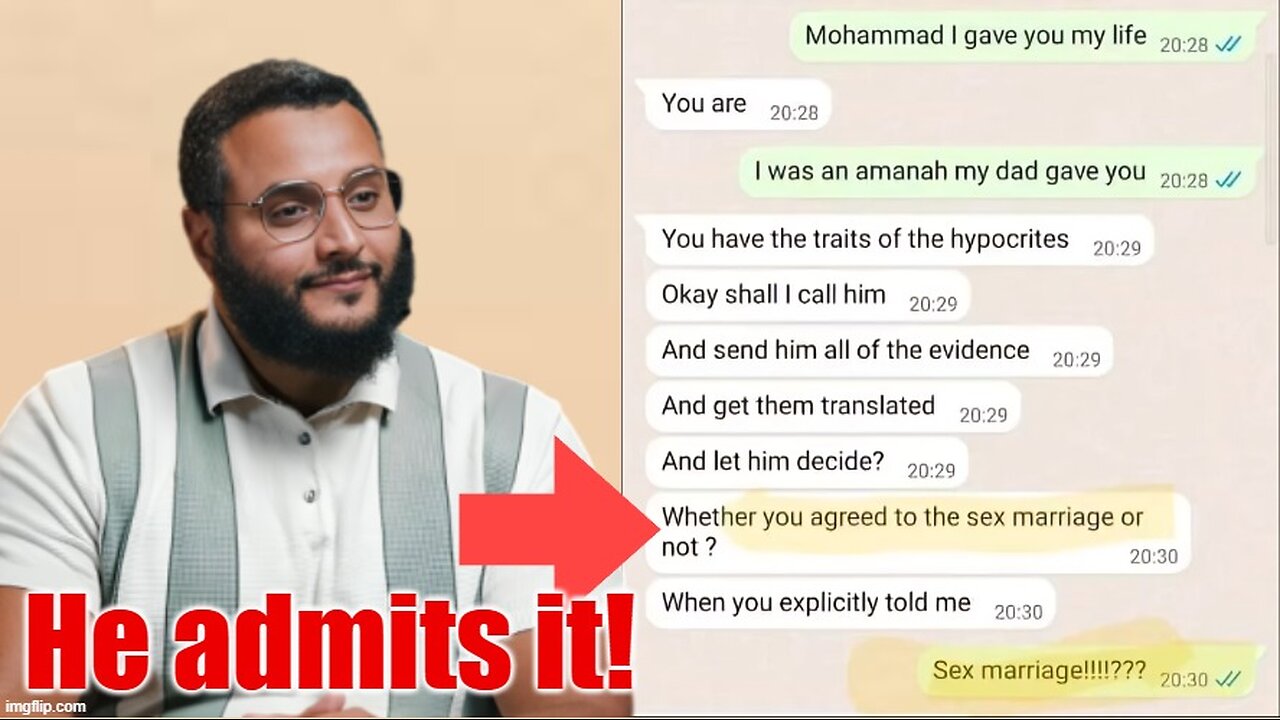 Mohammed Hijab Secret Marriage Text Messages