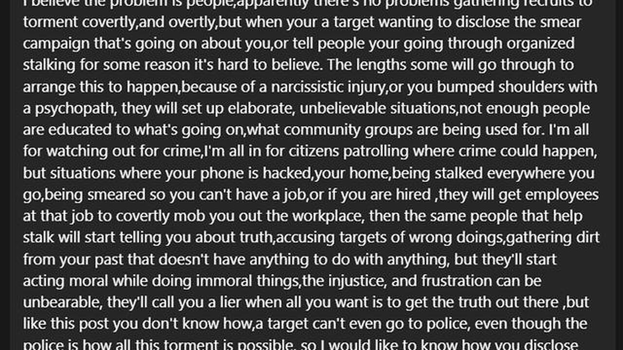 Targets ONLY chat and info - Collective Punishment - Destroying a Target's Character