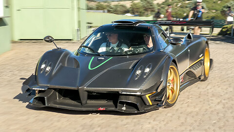STREET LEGAL Pagani Zonda R Unleashed on the Streets of Sardinia!