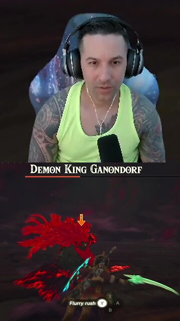 When you finally bit the final boss on Zelda: Tears of a kingdom after 20+ times that he kills me