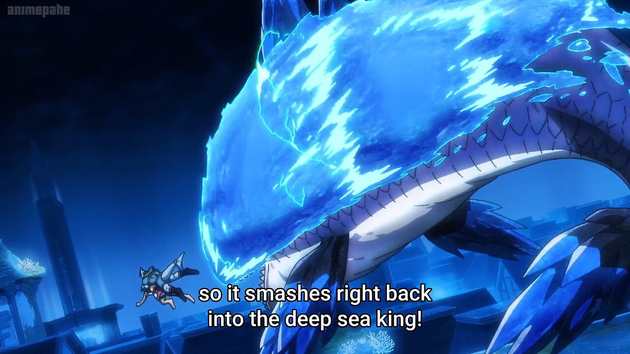 sunraku vs deep sea king | Shangri-La Frontier Season 2