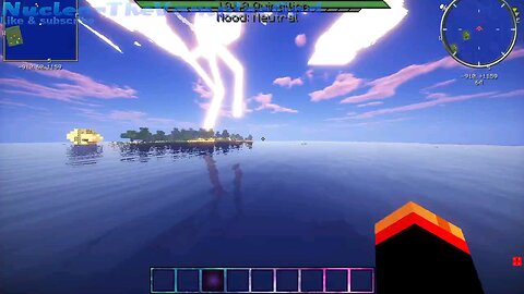 holy ender Colossus destroys a village