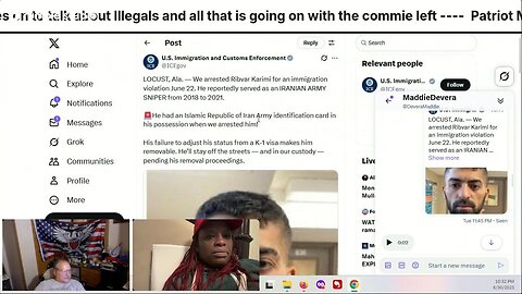 Patriot Maddie Devera comes on to talk about Illegals and all that is going on with the commie left
