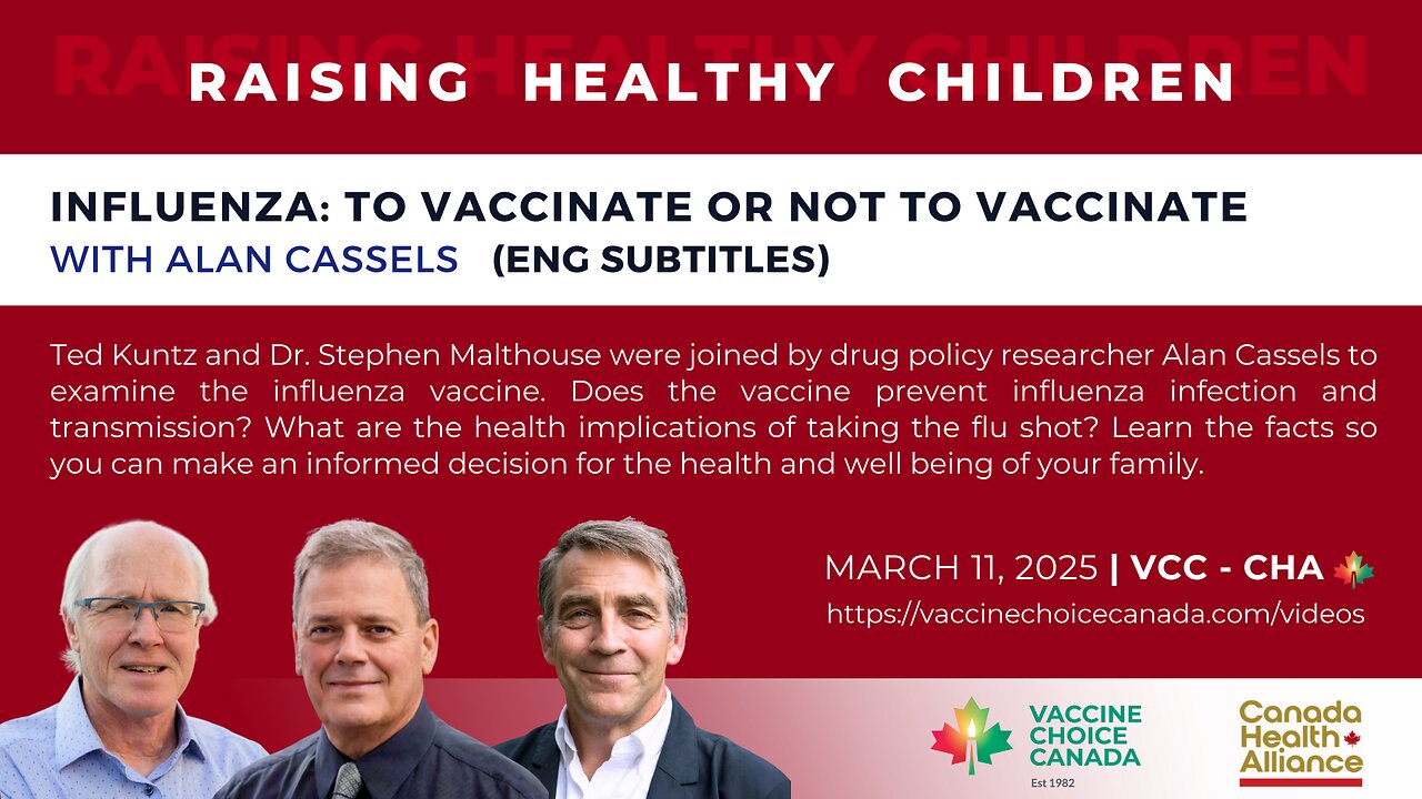 Influenza - To Vaccinate or Not to Vaccinate - Alan Cassels (Eng Subtitles)