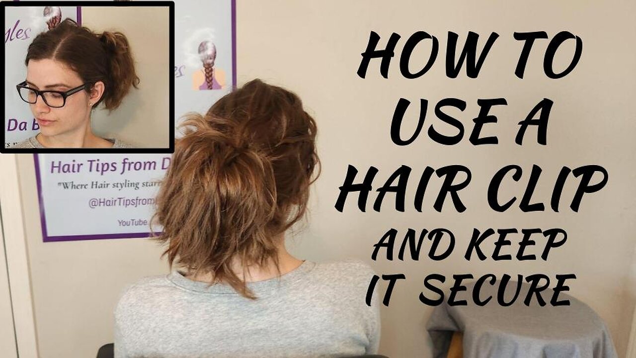 How To Securely Clip Up Your Hair | No Slip Hair Clip Hack