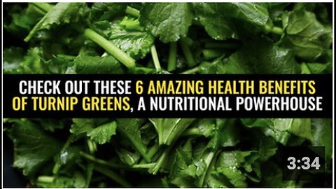 "6 Remarkable Health Benefits of Nutritional Powerhouse: Turnip Greens"