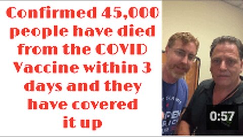 "45,000 Deaths Confirmed Within 3 Days of COVID Vaccine Administration"