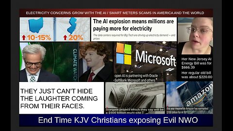 ELECTRICITY CONCERNS GROW WITH THE AI / SMART METERS SCAMS IN AMERICA AND THE WORLD