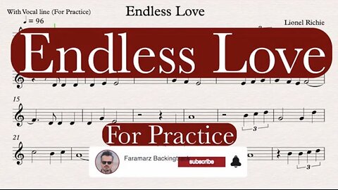 Endless Love - Lionel Richie | Sheet music for Practice