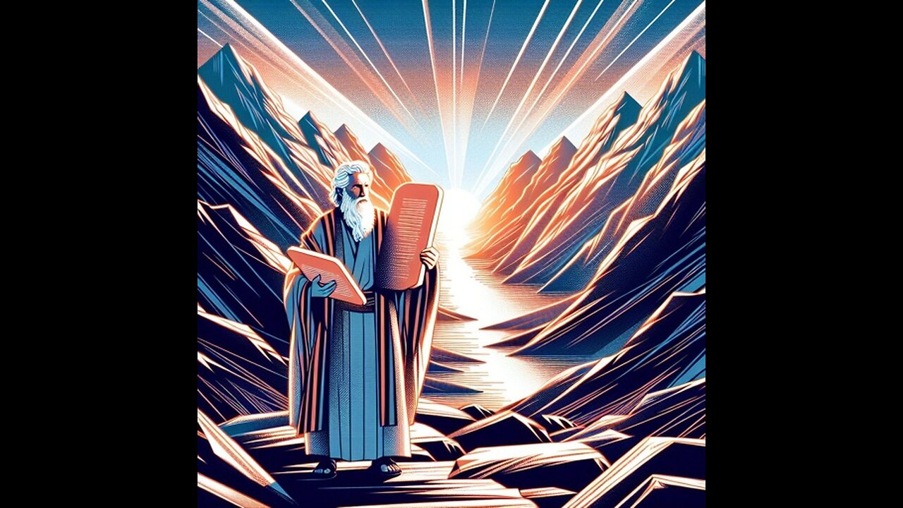 Exodus 34:1-35 Moses ascent up Mt. Sinai to receive the ten commandments for 40 days and 40 nights.