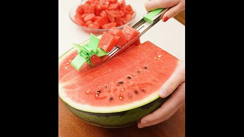 Watermelon Windmill Cutter, Perfect Cubes Makes A Perfect Summer