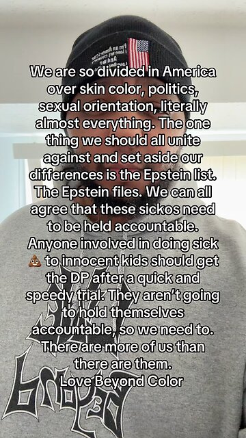 We are so divided in America over skin color, politics, sexual orientation, almost everything.