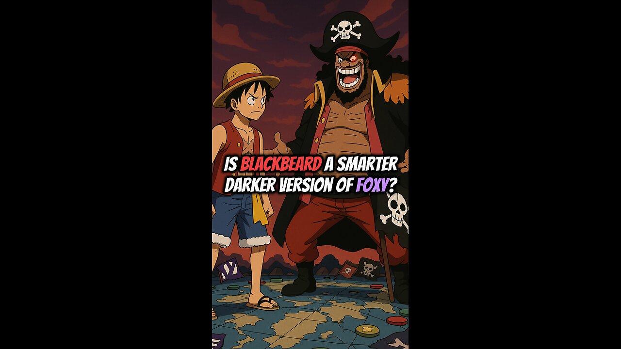 Is Blackbeard A Smarter Darker Version Of Foxy? #onepiece #strawhats #eloypiece