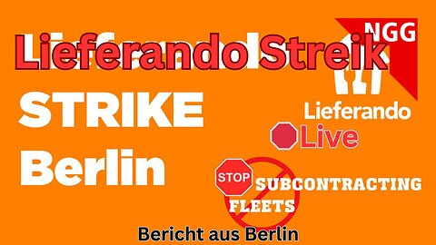 Live🛑: vom Lieferando Streik aus Berlin, #231025