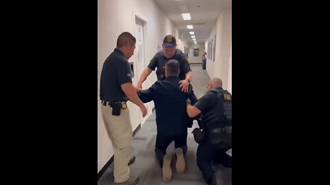 US Senator Alex Padilla is arrested after barging into a press briefing with Kristi Noem