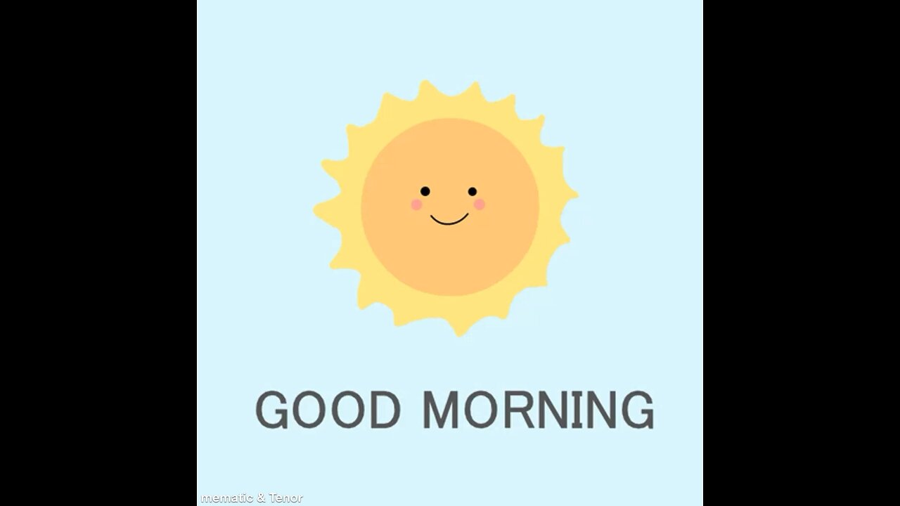Good morning ☀️