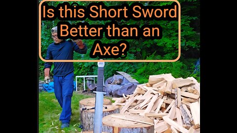 6lb. Short Sword Chopping Kindling– Sleep Relaxation || ASMR