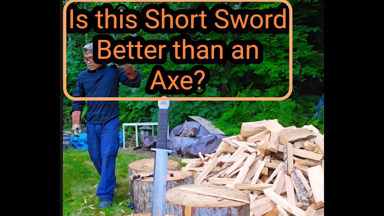 6lb. Short Sword Chopping Kindling– Sleep Relaxation || ASMR