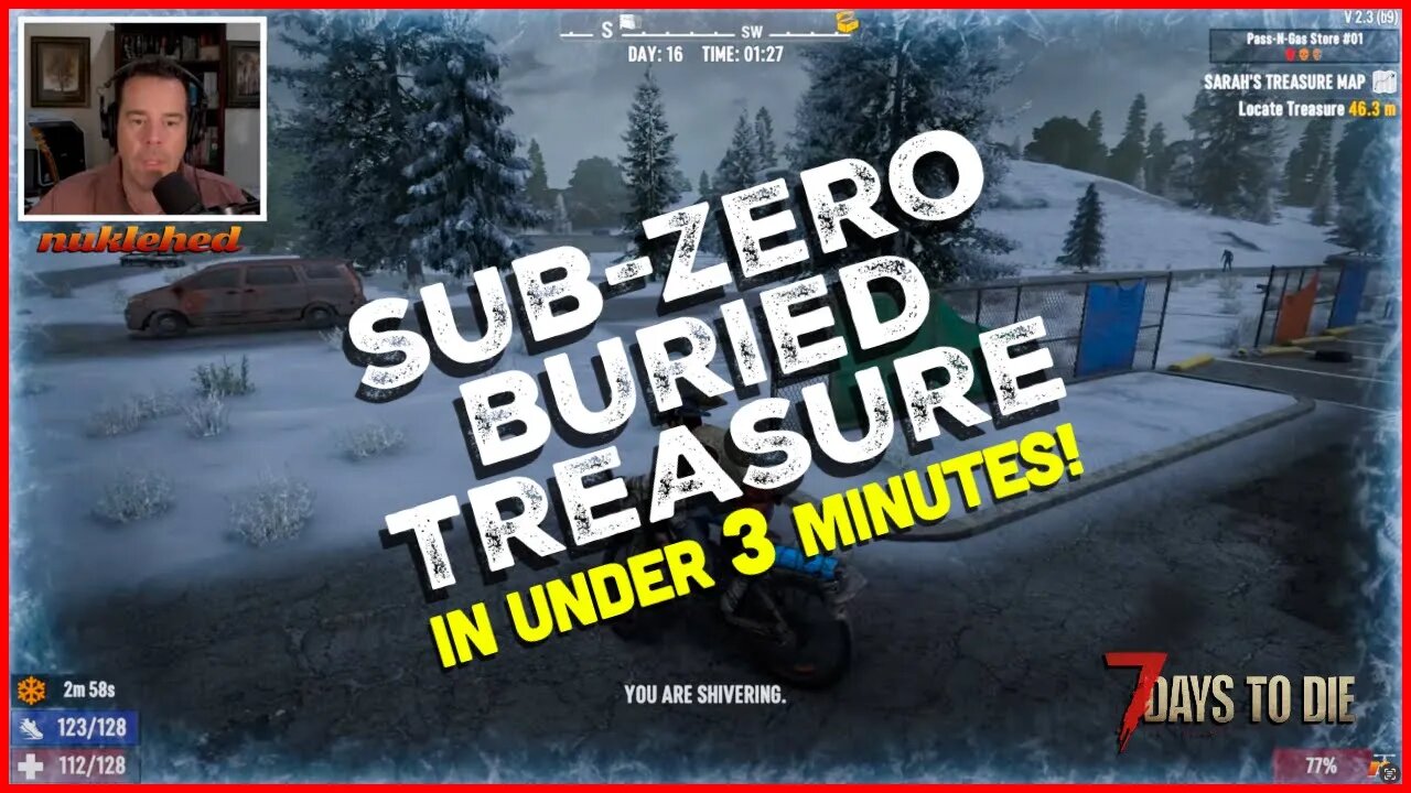 Sub-Zero Buried Treasure Hunt Chaos! 🥶🧟 7D2D V2.3 b9 #Gaming