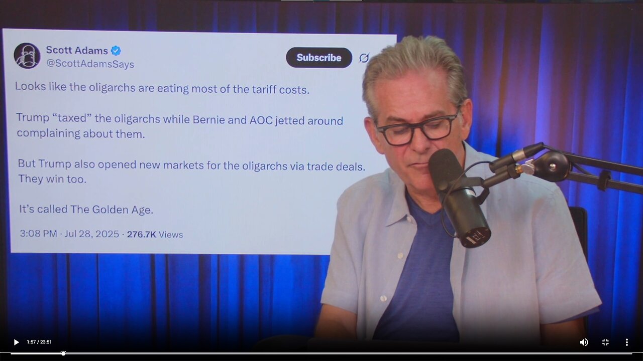 Scott Adams gets schooled on thinking that Trump taxed the oligarchs▮The Jimmy Dore Show