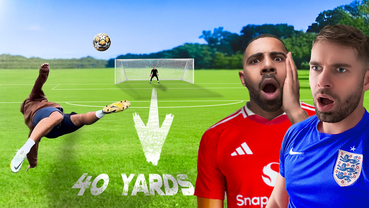 Scoring 1 AMAZING Goal From 1-40 Yards (With a Twist)