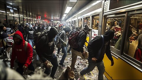Armed Gangs Invade NYC's Subway... as Police Flee