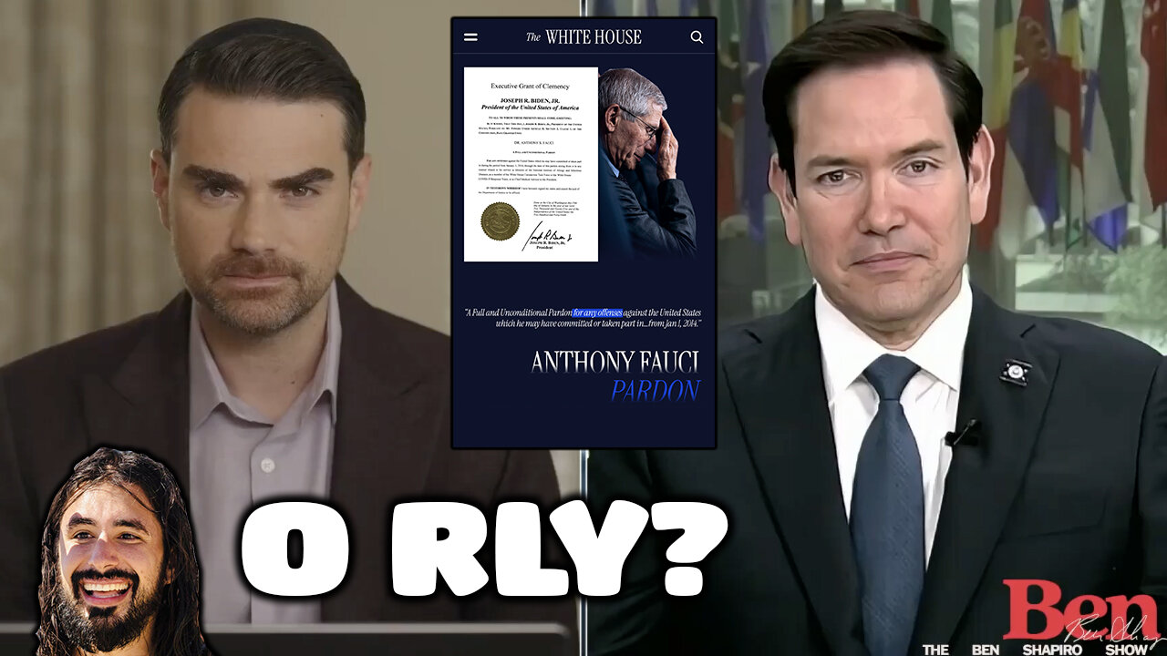 Ben Shapiro & Marco Rubio Can’t See Their Own Hypocrisy & Will Trump Prosecute Fauci?