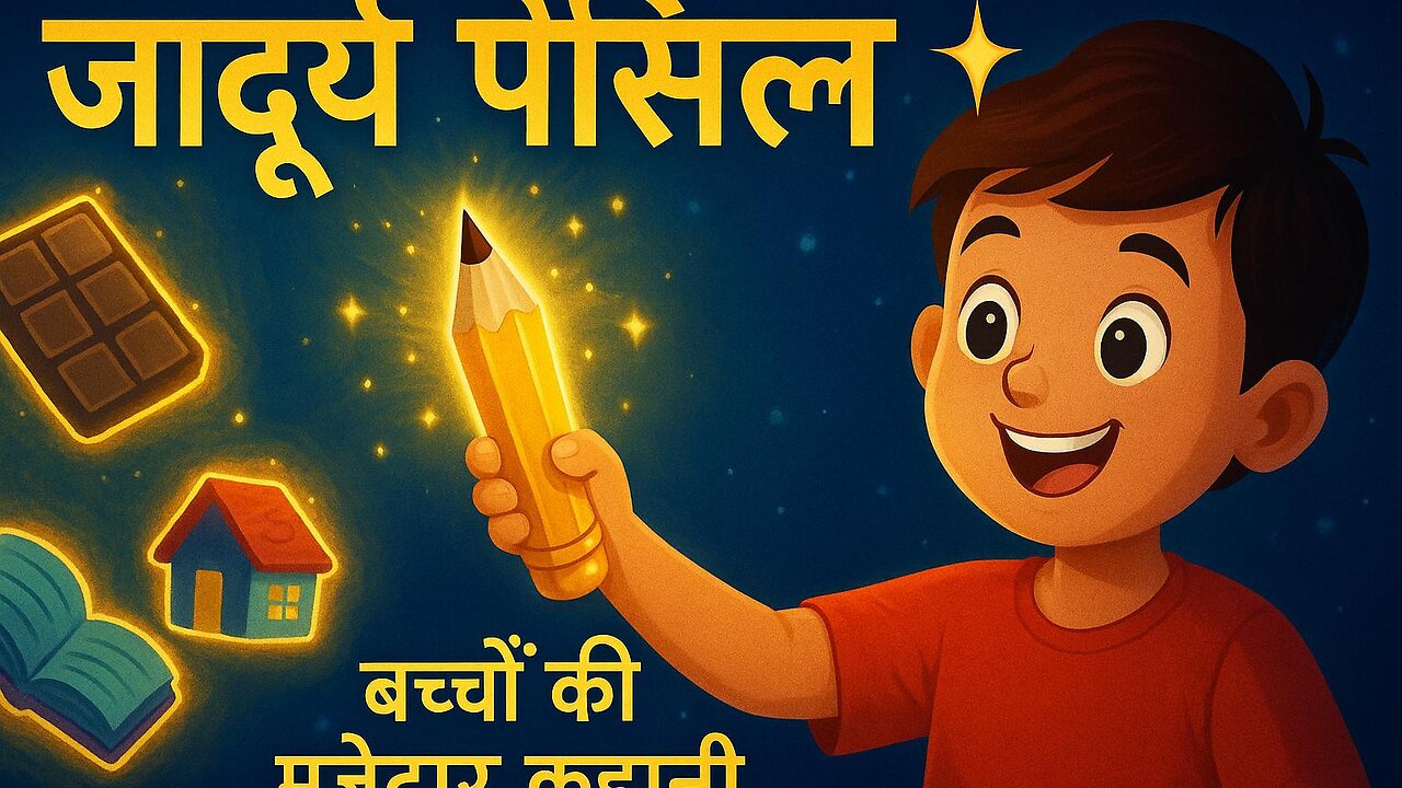 जादुई पेंसिल ✨ | बच्चों की मज़ेदार कहानी | Moral Story in Hindi #moralstories