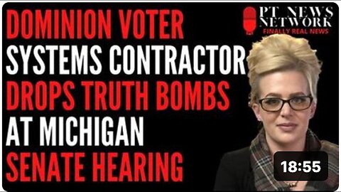 "Dominion-Trained IT Contractor Exposes Michigan Hearing - Claims Ballots were Re-Scanned"