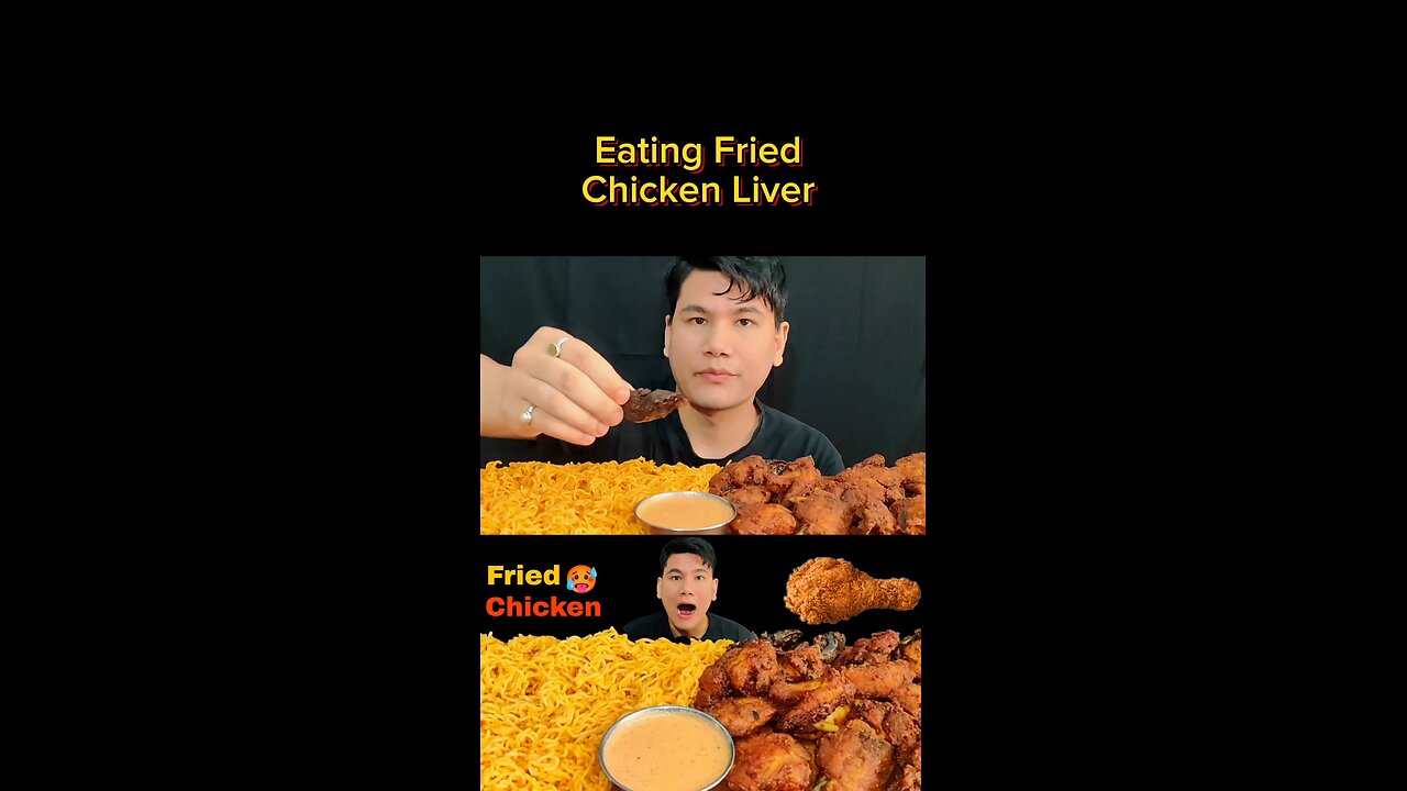 Eating Fried Chicken Liver