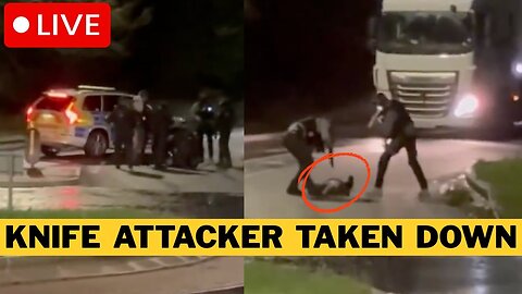 Another Knife Attacker TAKEN DOWN By Armed Police In Faversham, Kent