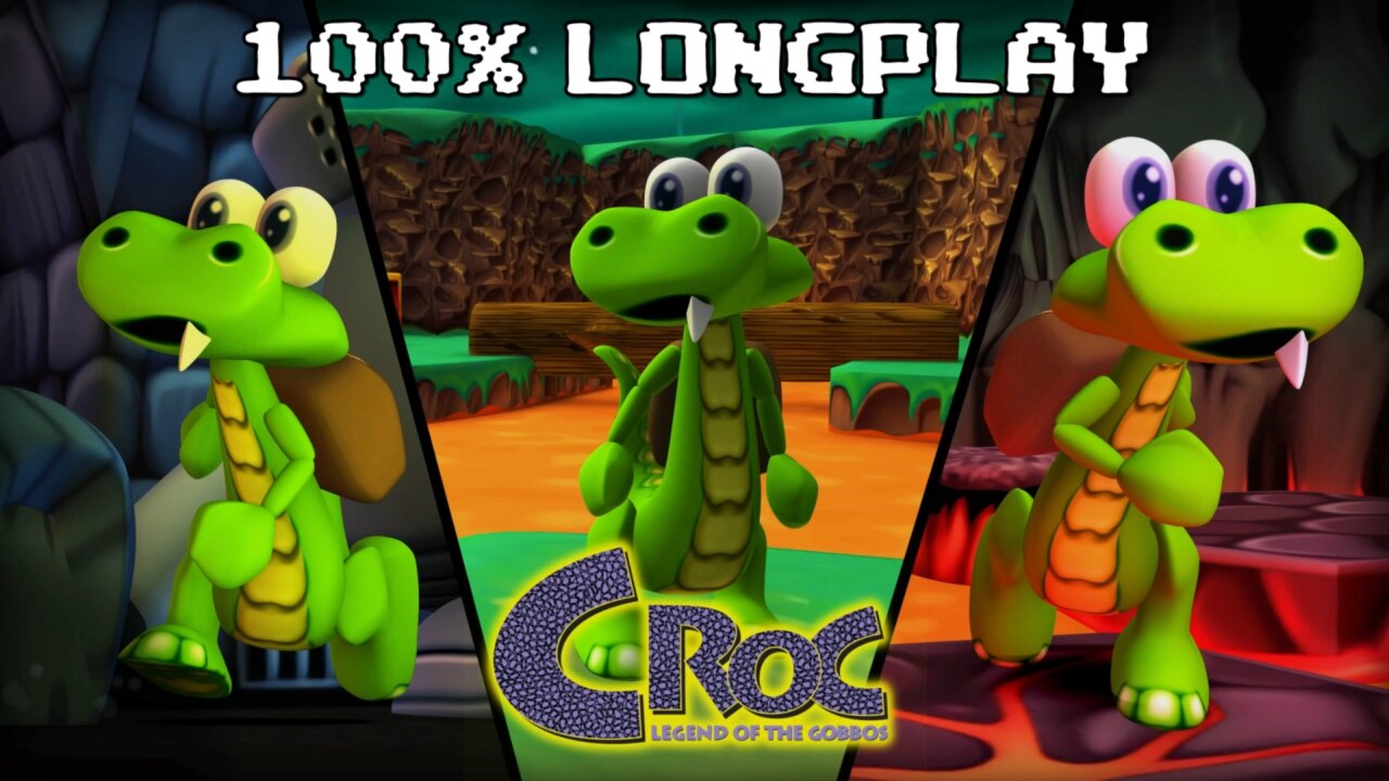 Croc Legend of the Gobbos Longplay - 100% Longplay #croclegendofthegobbos #gaming #longplay