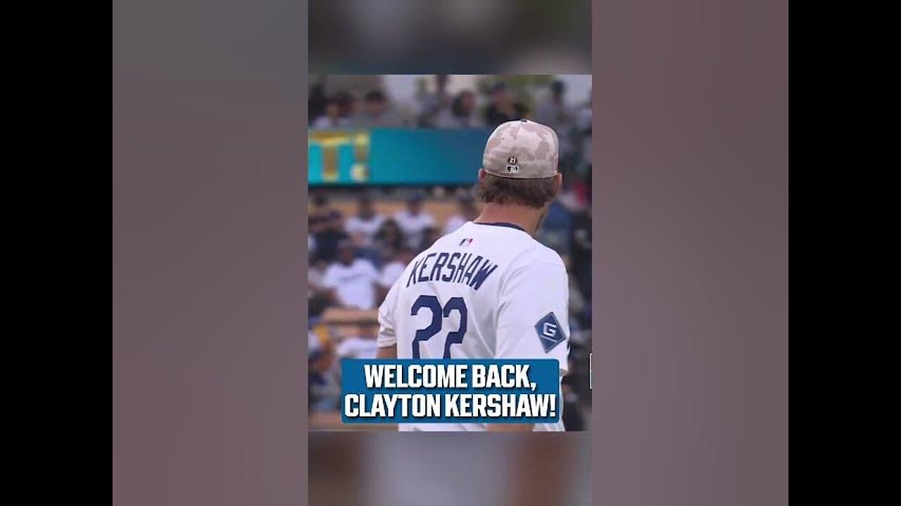 Clayton Kershaw struck out the first batter he faced in his return to the mound! 👏